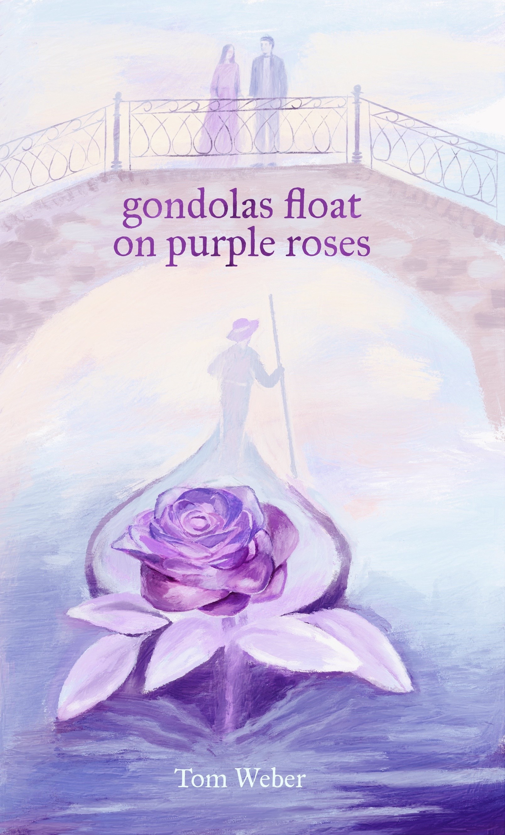 Cover of gondolas float on purple roses